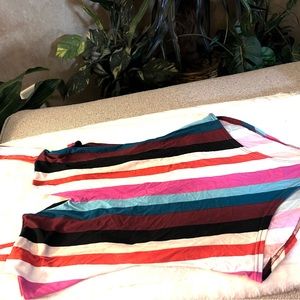 FASHIONNOVA BODYSUIT TOP RETRO STRIPE